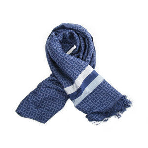 Tommy Hilfiger dámský modrý šátek Jacquard - OS (716)